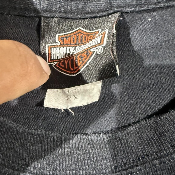 Vintage Harley-Davidson Shirt Mens 2XL Black Skull Louisville Kentucky 00s - Picture 5 of 10